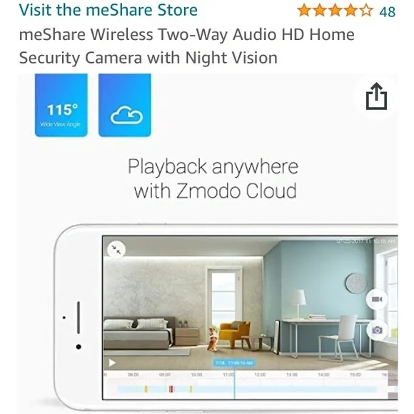 Me share (3) video cameras for security